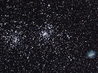 Double Cluster and Comet Hartley